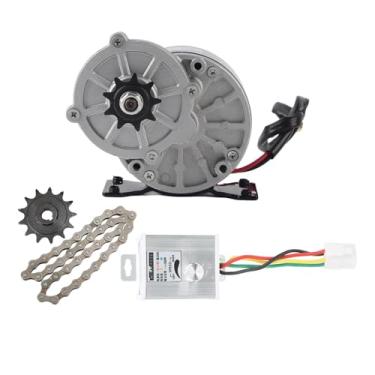 Imagem de 12V 250W DC Motor elétrico controlador de velocidade corrente roda engrenagem pipoca kit de conversão de máquina motor de engrenagem elétrica