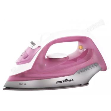 Imagem de Ferro de Passar a Vapor Britania 220v Rosa Antiaderente 1200W