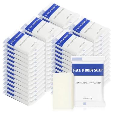 Imagem de Sabonete em barras de tamanho para viagem, embalagem individual, mini sabonetes corporais pequenos para mãos e rosto, artigos de higiene pessoal para hotel, abrigo/sem-teto/lar de idosos/caridade