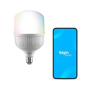 Imagem de Lâmpada Inteligente Alta Potência 20W Elgin Color RGB Wifi Compatível com Alexa e Google Home