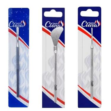 Imagem de Kit Podológico Santa Clara, 3 Bisturi em Aço Inox Esterilizável, Ferramentas para Calosidade e Unha Encravada