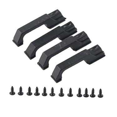 Imagem de RC Carreira de porta de carro de alta qualidade Acessórios de simulação de plástico para traxxas 4 d90 scx10 axial 1/10 escala rc crawler carro preto 4 pcs