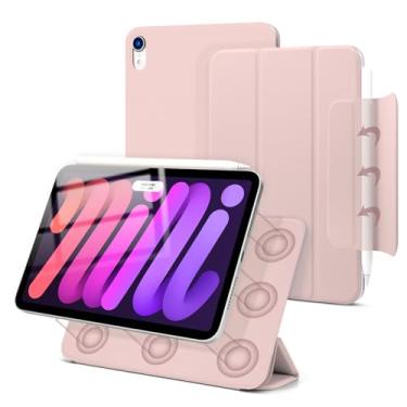 Imagem de Dwopar Capa magnética para iPad mini 7 A17 Pro, capa fina e inteligente para iPad mini 7ª/6ª geração de 8,3 polegadas, modelo 2024/2021, suporte leve com três dobras, hibernar/despertar automático