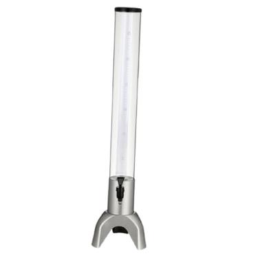 Imagem de Ioensy Dispensador de cerveja Tablop com tubo frio, dispensador de bebidas com suporte, Mimosa Tower, para externo, casa, Prata, 3l