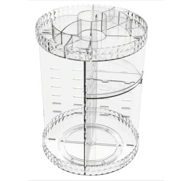 Imagem de Organizador de maquiagem Giratório 360º Acrílico Suporte de Cosméticos，Apropriado para cosméticos, joia e todos os tipos do armazenamento dos artigos