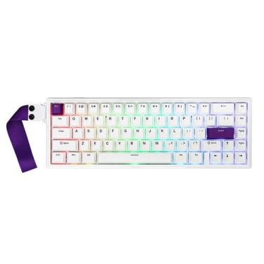 Imagem de Teclado para jogos EPOMAKER HE68 Hall Effect 8000Hz Polling White