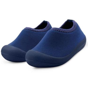 Imagem de Sapameia Antiderrapante Infantil Unissex Azul Marinho Gatatuya, 19/20,