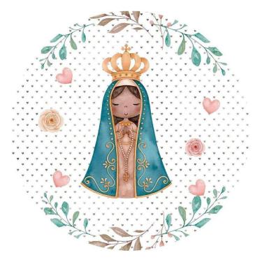 Imagem de Painel Redondo 3D Sublimado Religioso Frd-5256