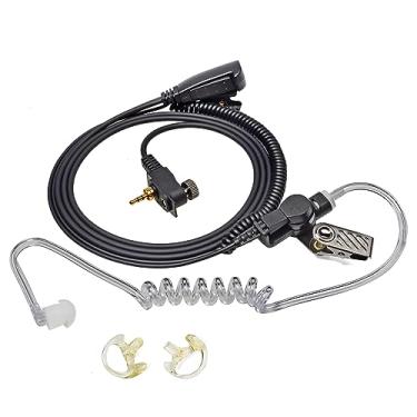 Imagem de HYSHIKRA Covert Fone de ouvido de tubo acústico PTT Walkie-Talkie com molde de silicone para Motorola MTH600 MTH650 MTH800 MTH850 MTH850 rádio bidirecional HT