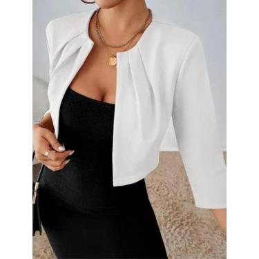 Imagem de Jaqueta Feminina de Alfaiataria - Zarrite, Branco, M