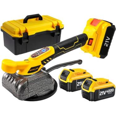Imagem de Kit Assentador De Piso Com Duas Baterias 21v Bivolt E Maleta Gorillaz