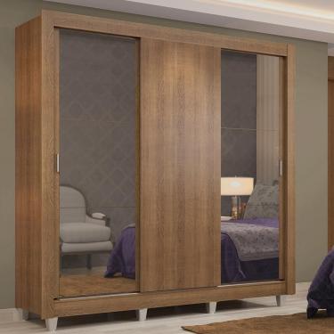 Imagem de Guarda-roupa Casal Lyon 3 Portas de Correr Madesa