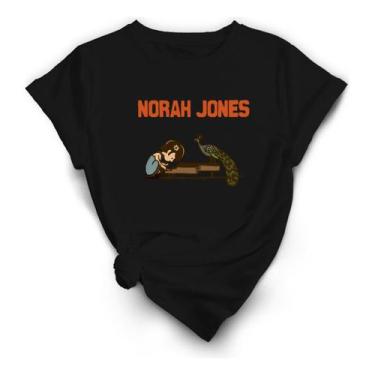 Imagem de Camiseta Frase Estampa Cantora Norah Jones, Referencia Show - Lobo Set