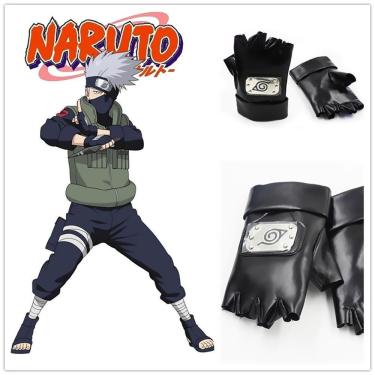 Imagem de Luvas De Couro Kakashi Hatake Sensei Ninja Que Copia Naruto