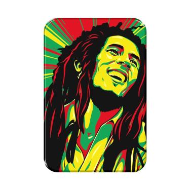 Imagem de Adesivo Decorativo Em Relevo Fácil Aplicação Bob Marley Cor Branco