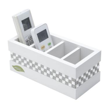 Imagem de Porta Controles De Mesa Em Mdf E Pedrarias Preto