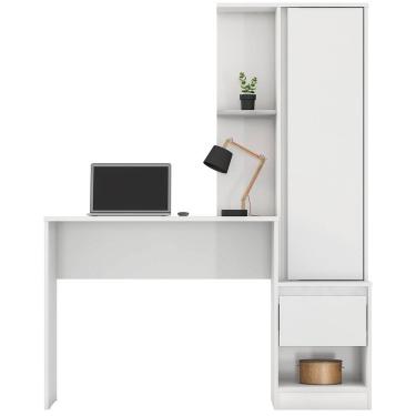 Imagem de Escrivaninha Com Armário Office Luna Branco