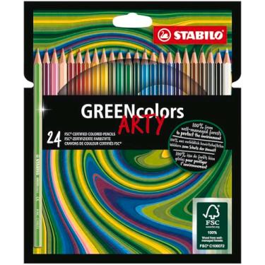 Imagem de Lápis de colorir – Carteira Stabilo Greencolors com 24 cores sortidas