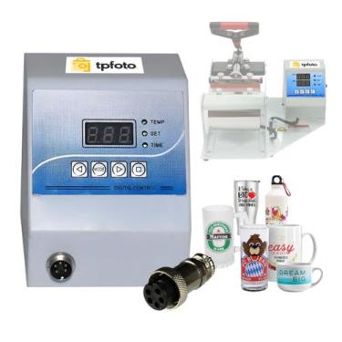 Imagem de Painel de Controle de Prensa Térmica de Caneca para Sublimação Bivolt 
