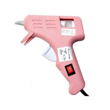 Imagem de Pistola Cola Quente 10W Gatte Rosa Profissional, Bivolt, Rosa