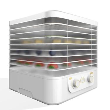 Imagem de Jueraori Desidratador De Alimentos Pequeno Com 5 Bandejas Plástico Para Uso Doméstico, Secador Carne Controle Temperatura E Temporizador Ajustável, Seca, Frutas, Ervas Vegetais