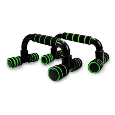 Imagem de Barra De Flexão Apoio Força Portátil De Chão De Peito Braço Suporte Fixo Push (verde)