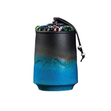 Imagem de Lata de chá Frasco selado pequeno vasilhame de chá doméstico armazenamento de chá cozinha multifuncional vasilha vazia depósito de chá Caixa de chá