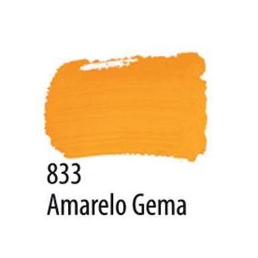 Imagem de Pva Tinta Fosca Para Artesanato Cores - ACRILEX, Amarelo gema 37ml 833