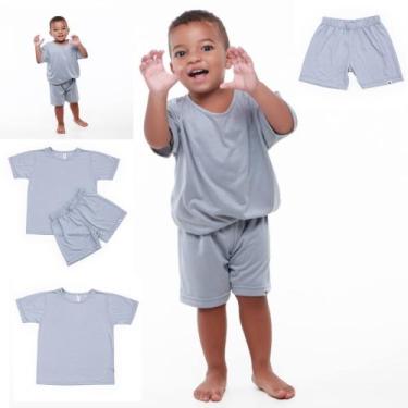 Imagem de Pijama infantil Fifico Modas na cor cinza, 8