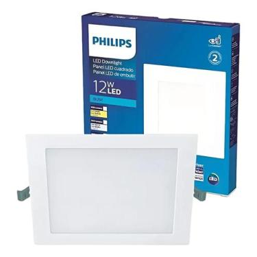 Imagem de Luminária Plafon Led 12w Philips 3000k Bivolt 900lm Quad., Bivolt