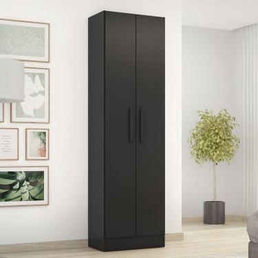 Imagem de Armário Multiuso Jersey 2 Portas Preto Tx - Pnr Móveis