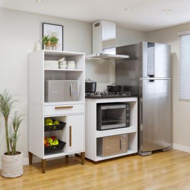 Imagem de Conjunto 2 Peças Fruteira com Nicho e Balcão 5 Bocas Vila Velha - Kaik