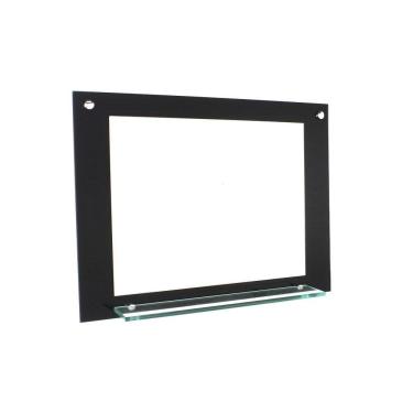 Imagem de Espelho Para Banheiro Com Prateleira 50Cm Preto