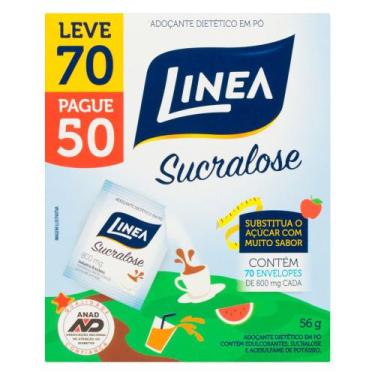 Imagem de Adoçante Linea Sucralose Pó 56g Leve 70 Pague 50 Unidades - Línea