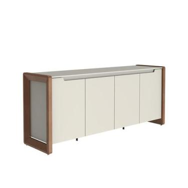 Imagem de Buffet Bristol 4 Portas 2 Gavetas Off White e Naturale - Modern