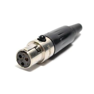 Imagem de Jack conector plug mini xlr femea 3 pinos - Chinn