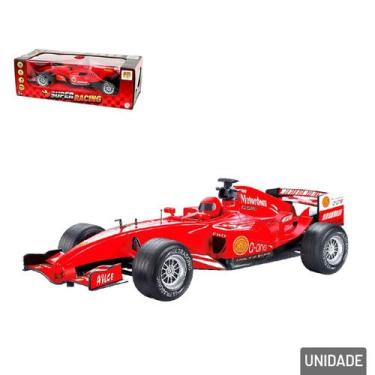 Imagem de Carrinho de Fricção Plástico com LUZ e SOM Corrida - Tudo em Caixa