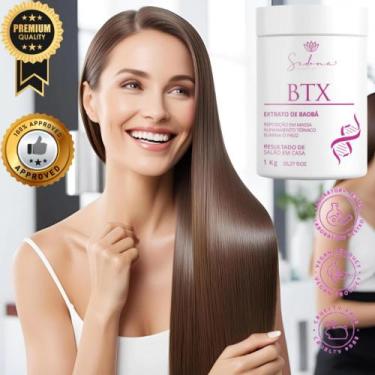 Imagem de KIT BTX Capilar 1kg Tratamento Profundo Anti Frizz Liso Espetacular Al