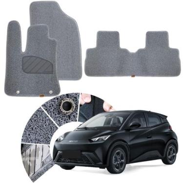 Imagem de Tapete Capacho Vinil Automotivo para BYD Dolphin Mini Cor Cinza  Quali