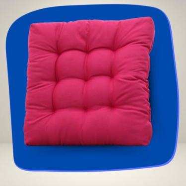 Imagem de Almofada para Cadeira Assento Poltrona 60x60cm Decorativa(PINK)
