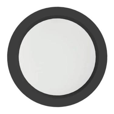 Imagem de Painel Plafon Led Embutir Redonda 25W 5700K Jet Black Bivolt - Save En