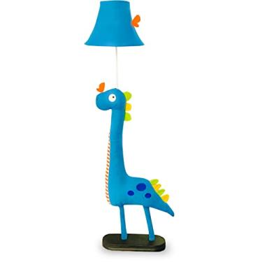 Imagem de Luminária de chão infantil por HERBESTBAY, design de dinossauro azul de 150 cm lâmpada de chão moderna para quarto, lâmpada de pé de brinquedo costurada à mão para sala de estar, o pacote vem com uma lâmpada LED E26
