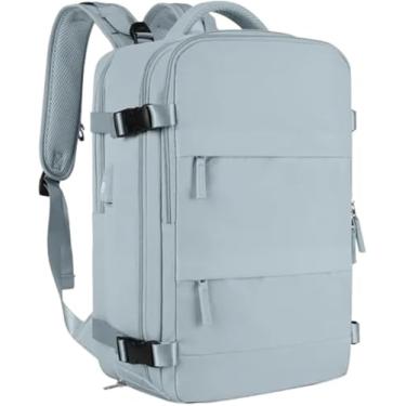 Imagem de Mochila De Viagem Para Mulheres, Mochila De Mão, Mochila Para Laptop, Bolsa De Fim De Semana, Grey Green, A