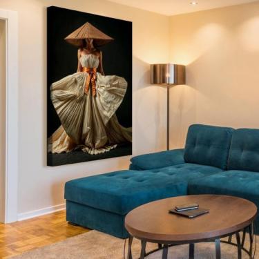 Imagem de Quadro Decorativo La Damma - MeMoldura, Chassi Borda Infinita, 60x90cm