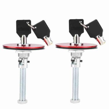 Imagem de YOUTHINK Kit de Chave de Trava de Trava de Capa do Motor Liga de Alumínio para de Segurança, Interruptores Convenientes na Tampa do capô Frontal Carro (Vermelho)