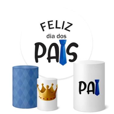 Imagem de Trio Capas Cilindro + Painel Redondo Sublimado Dia dos Pais (K1PAI0036)