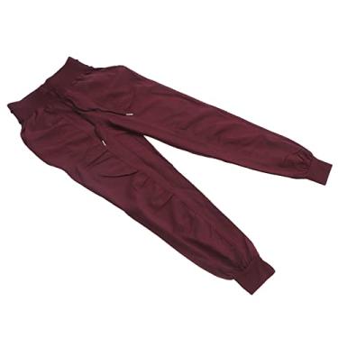 Imagem de Ymiko Calças de Corredor Confortáveis de Fitness de Fitness Solto de Fitness Winered (S)