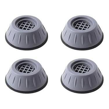 Imagem de Pé Para Móveis Máquina Lavar Secadora Geladeira Anti Vibração Regulável Universal 04 Peças Redução Ruído Estabilidade - Premium