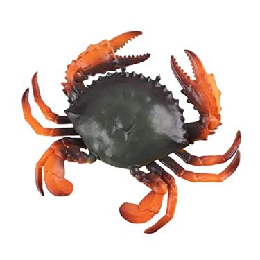 Imagem de shamjina Brinquedo artificial modelo de caranguejo, brinquedo educacional, lembrancinhas para festas, animais, modelo, brinquedo, para, laranja