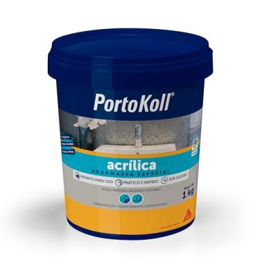 Imagem de Portokoll – Argamassa especial acrílica –Assentamento – Pronto para usar – Balde de 1kg